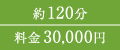 約120分 料金30,000円